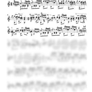 The image displays a sheet of music notation for "Rondo Alla Turca (Türkischer Marsch) " by Mozart arranged for classical guitar by Paco Hallak. The sheet contains detailed musical notes, standard symbols for rhythm, pitch, dynamics, and expression. It includes fingerings for both the left and right hand, crucial for guitarists to play the piece accurately. Moreover, the sheet features a copyright notice dated 2024 and a URL to Paco Hallak's website, www.pacohallak.com, along with multiple mentions of the transcriber's name emphasizing his work on this transcription.