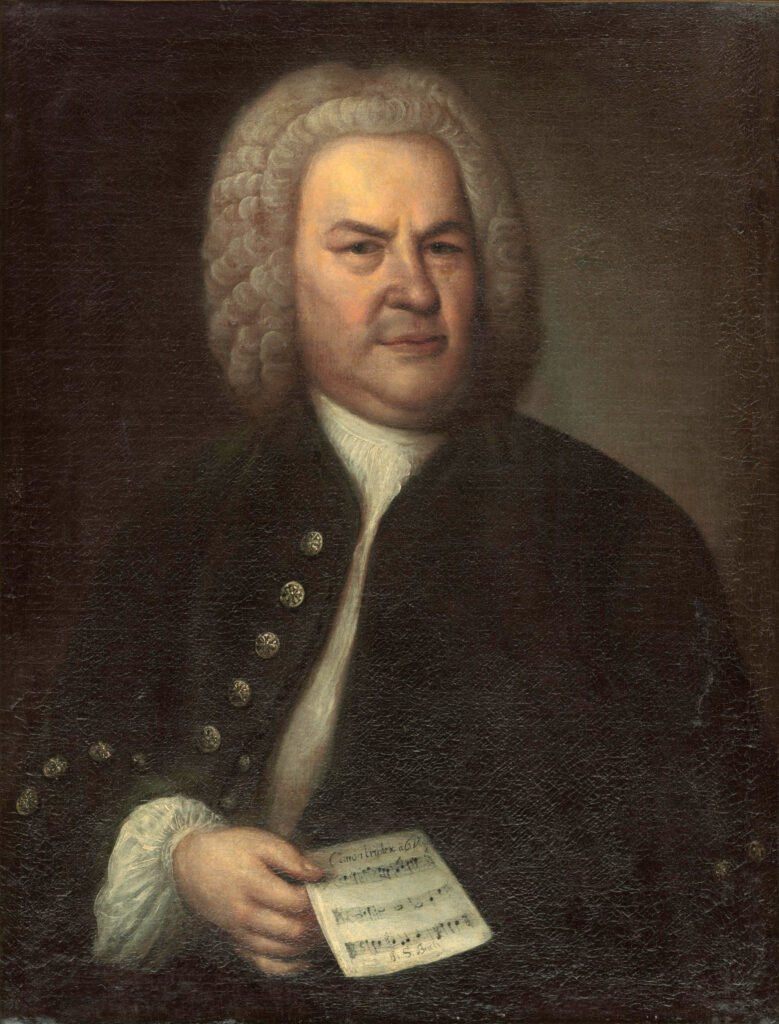 Portrait of Johann Sebastian Bach by Elias Gottlob Haussmann, 1746