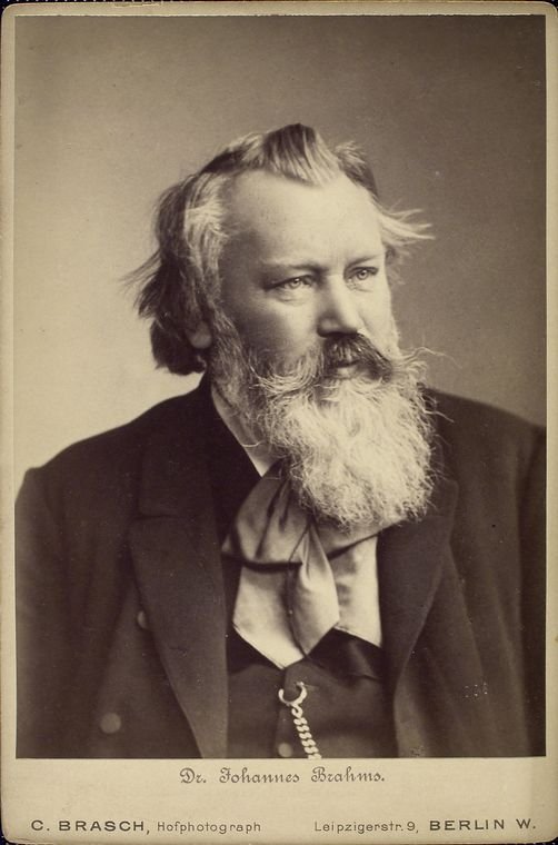 Portrait of composer Johannes Brahms